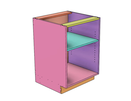 CNC Router Files 24" Shop Cabinet Carcass 3D Model