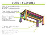 CNC Router Files Workbench Table 4'x8' 3D Model