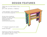 CNC Router Files Workbench Table 2x4 3D Model