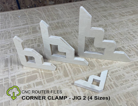 CNC Router Files Corner Clamp Jig Cabinet Squares Pack 2 3D Model