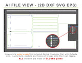 CNC Router Files 36" Shop Cabinet Carcass 3D Model